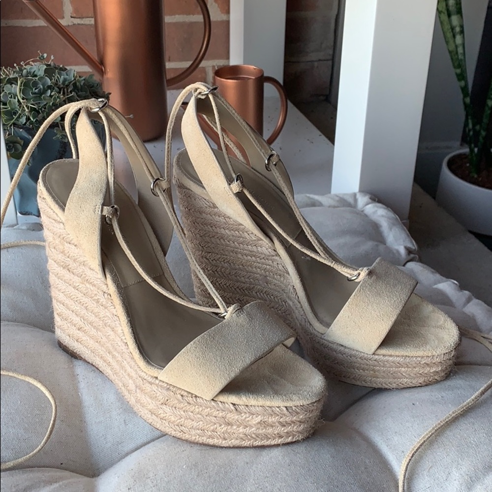 Michael Kors Collection | Tan Suede Wedges | Sz 7